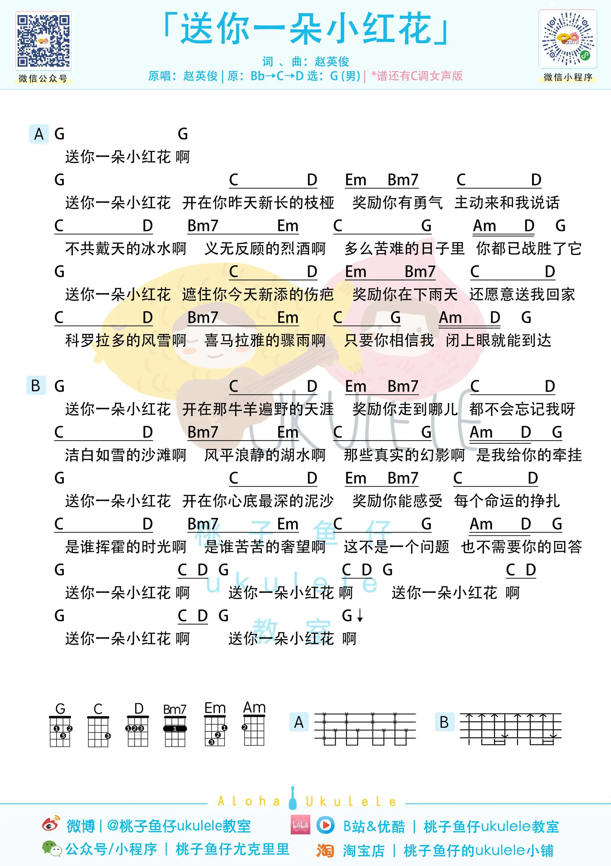 送你一朵小红花 ukulele男.jpg